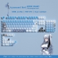 Logitech OEM 104+18 Clear PC+PBT Dye-subbed Pudding Jelly Keycaps Set Mechanical Gaming Keyboard CSGO